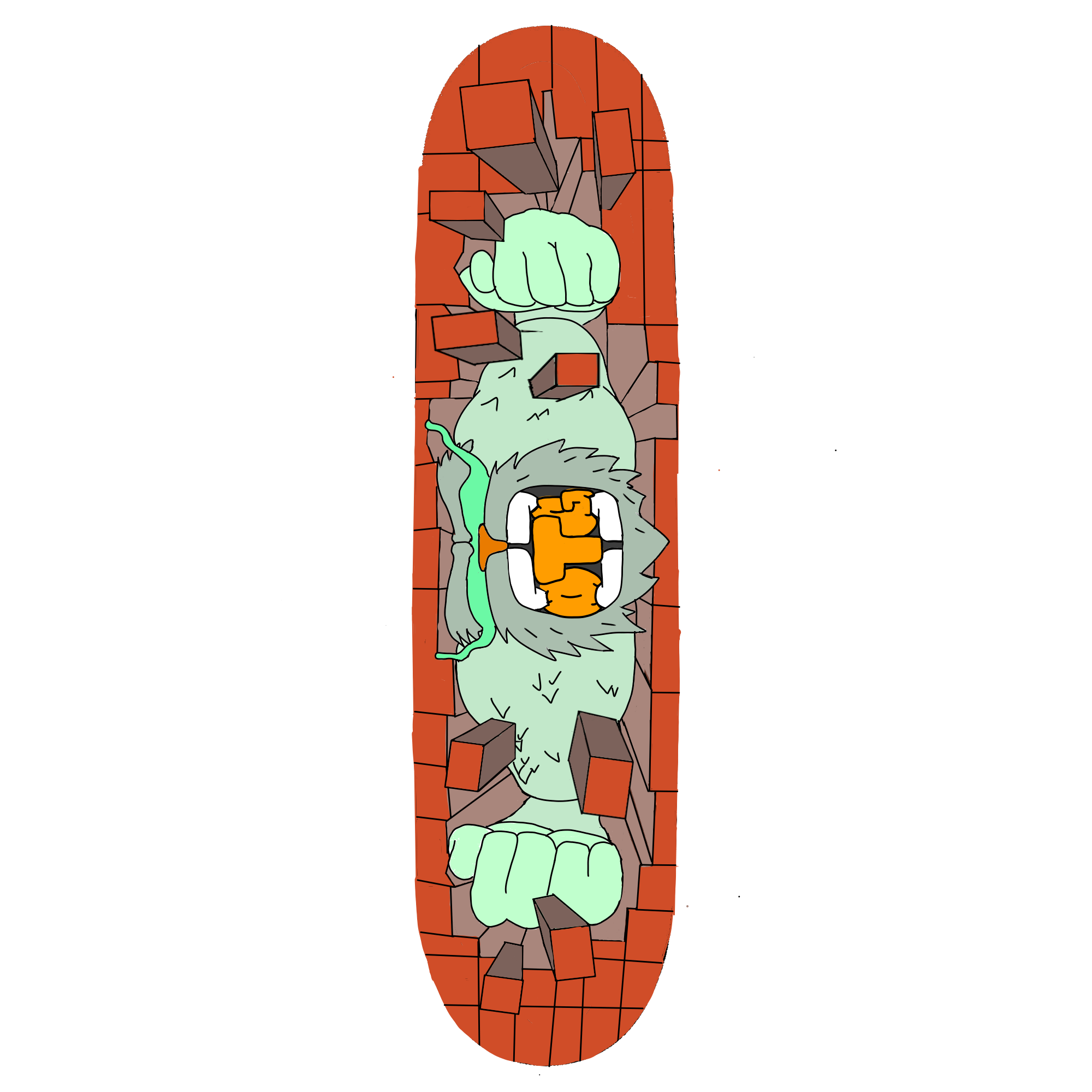 Yeti SkateBoard Deck