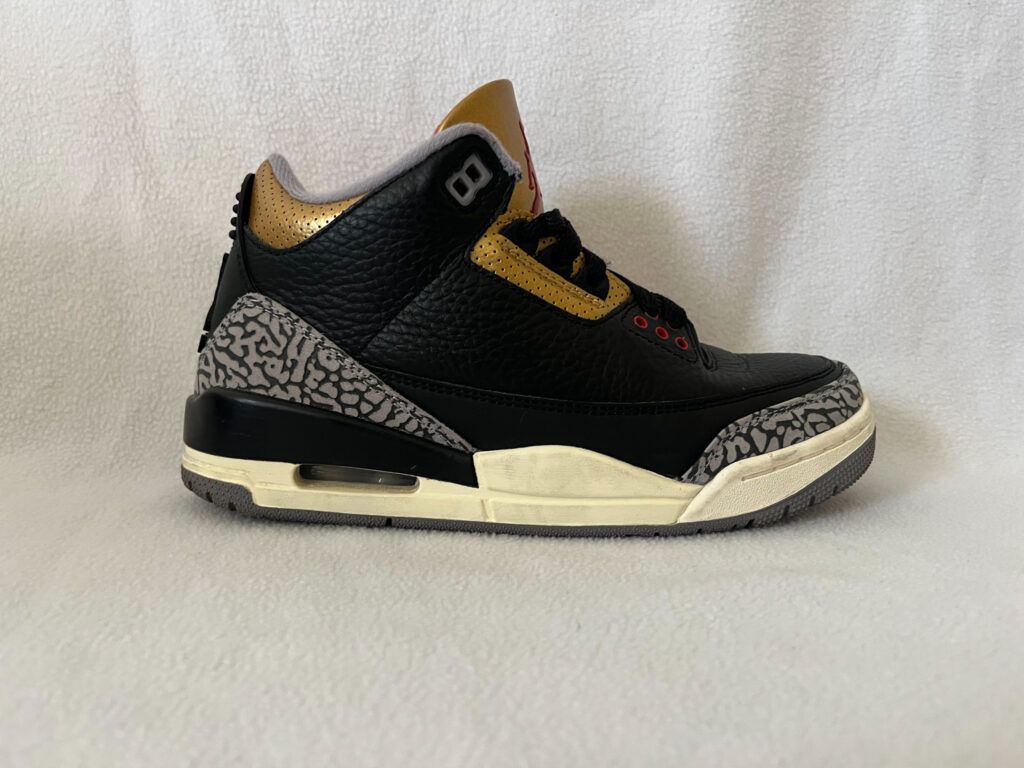 Jordan 3 Black Cement Gold Women’s